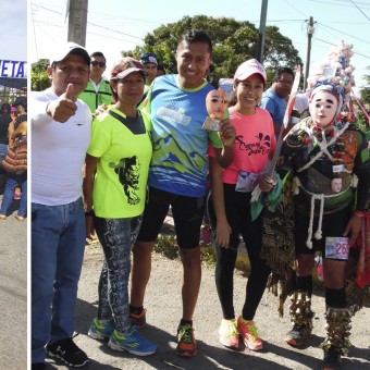 Bernabé, en la carrera del Carnaval Zoque Coiteco 2017