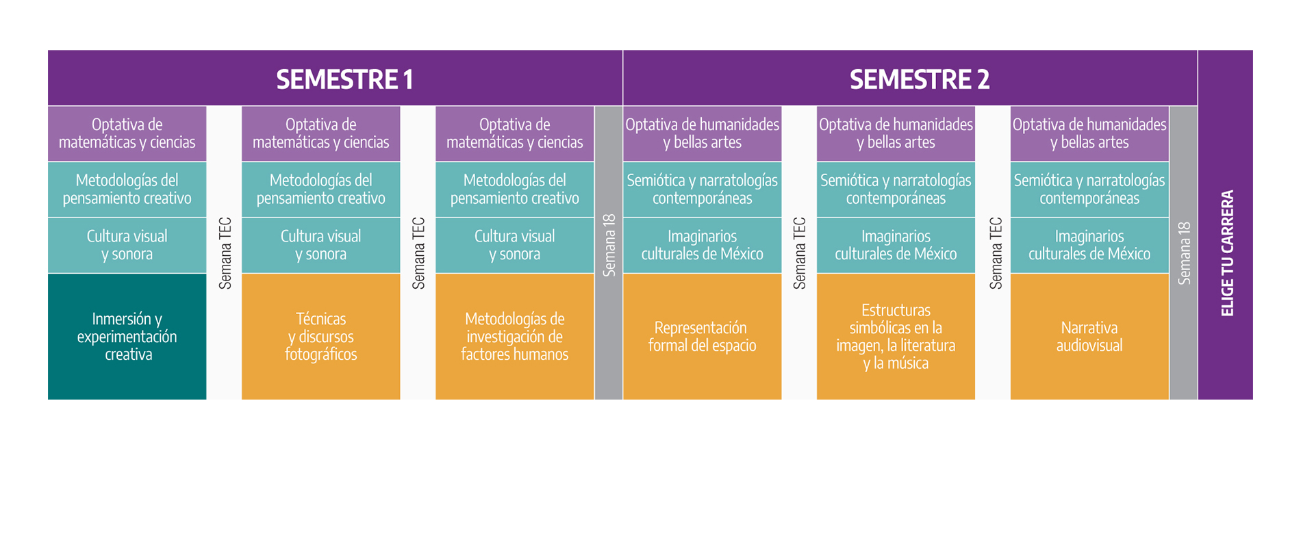 Plan de Estudio Estudios Creativos