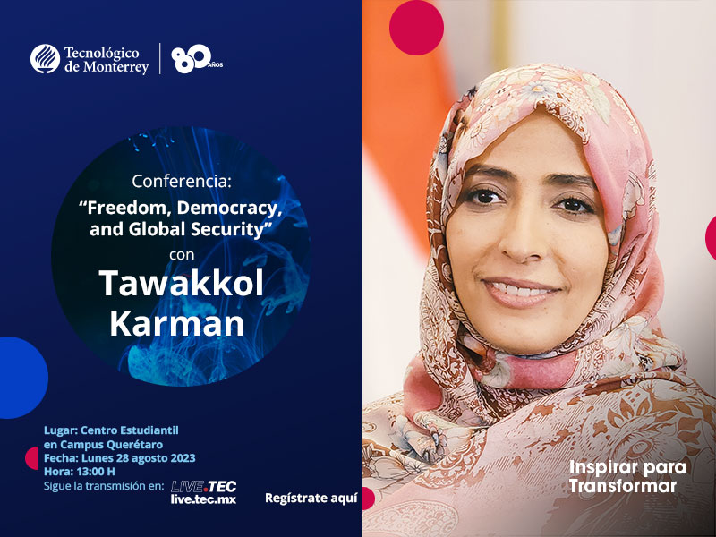 Conferencia: "Freedom, Democracy and Global Security" con Tawakkol Karman