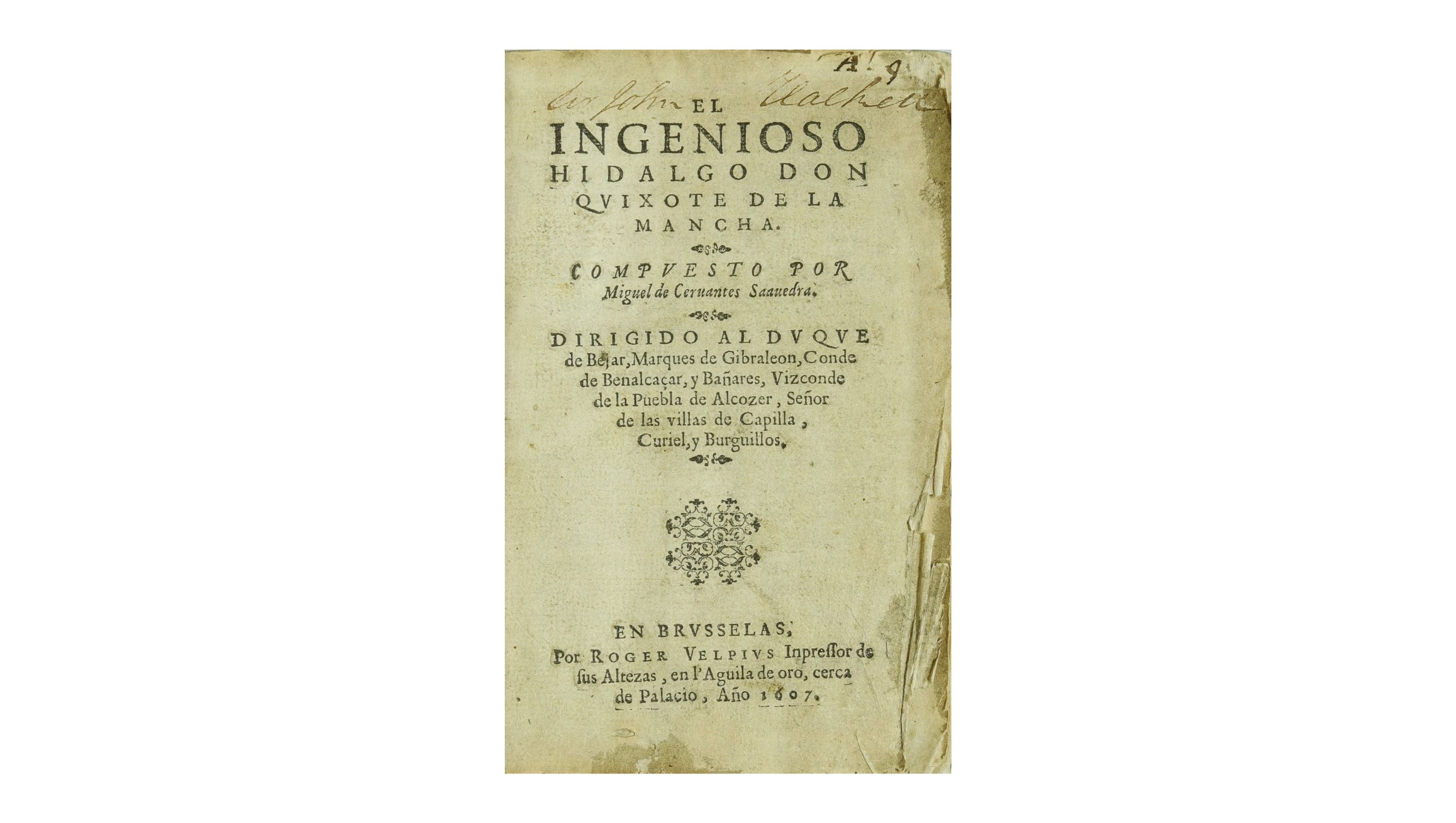 "Miguel de Cervantes Saavedra" Special Collections Library
