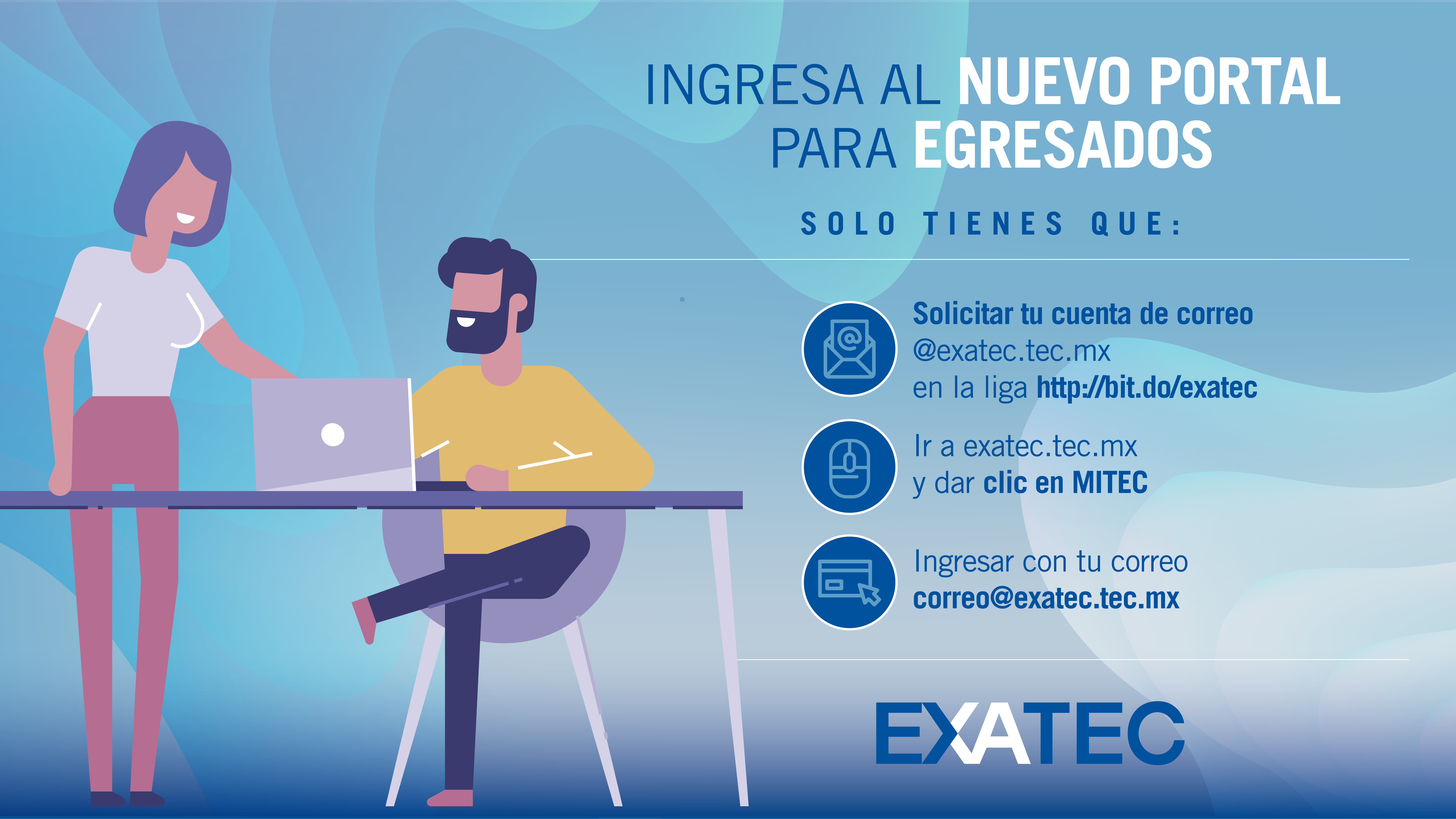 crear solicitar obtener cuenta correo acceso EXATEC