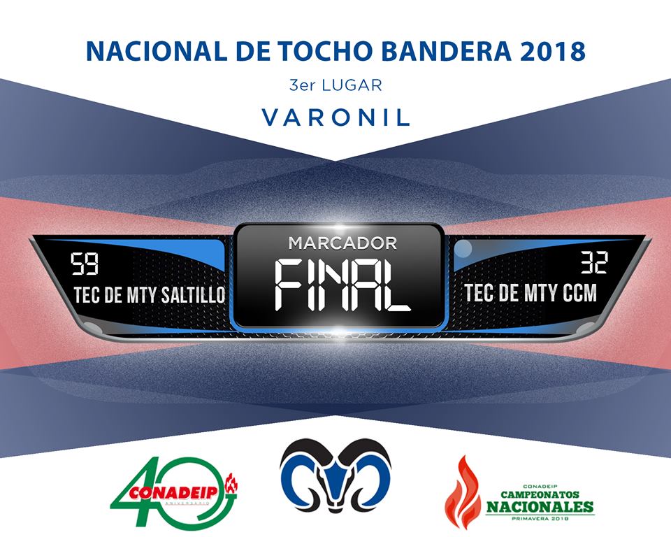 Borregos Saltillo 3er lugar Tocho Bandera 2018