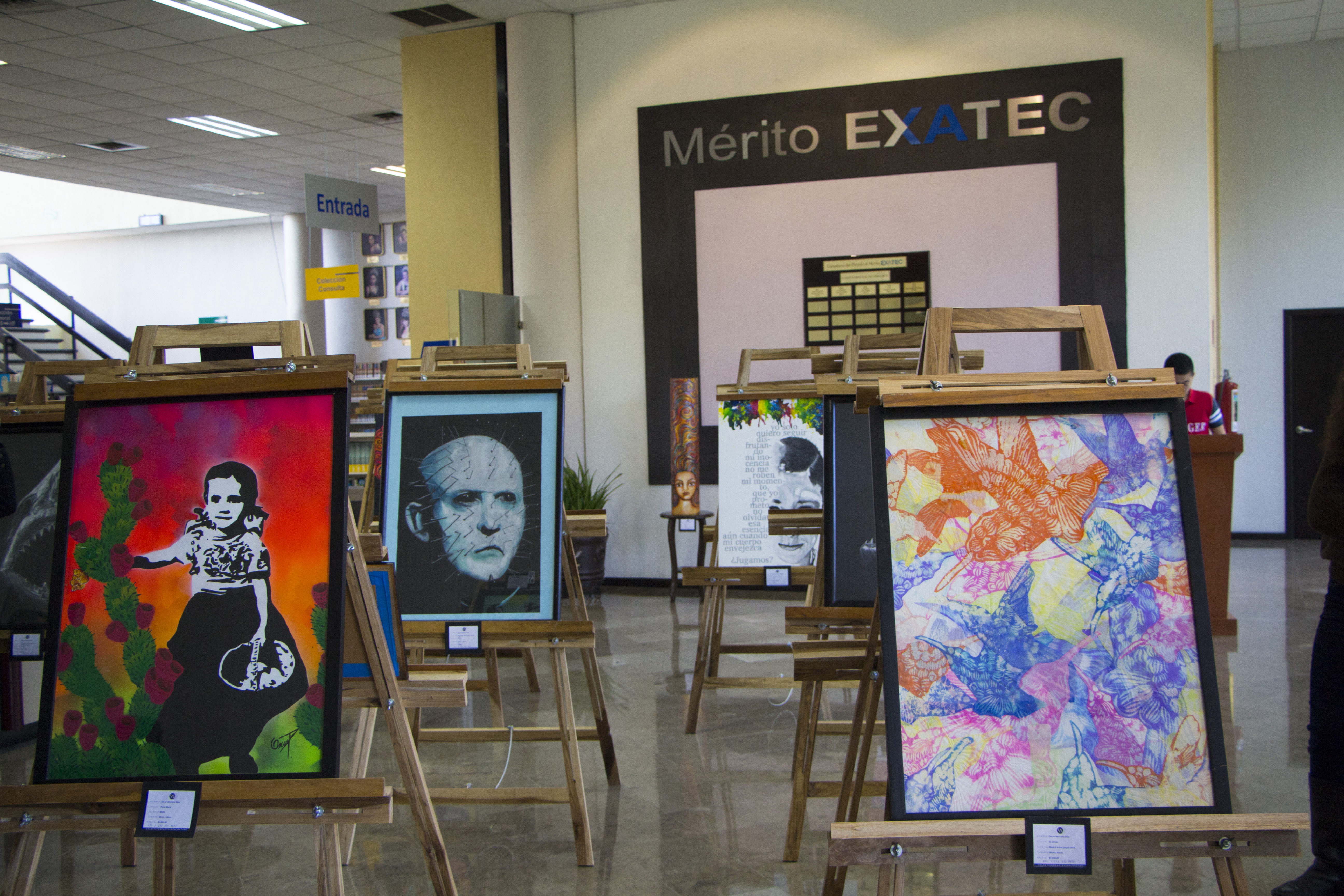 La biblioteca del Tecnológico de Monterrey en Veracruz se transforma en un recinto lleno de magia y color con la exposición pictórica de "VERARTE".