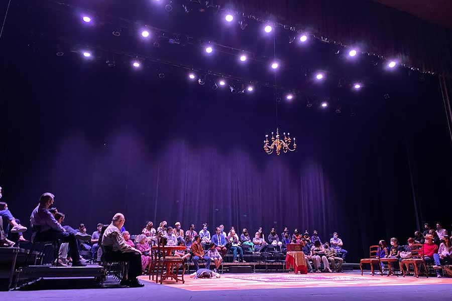 La obra de teatro se llevó a cabo a cuatro públicos