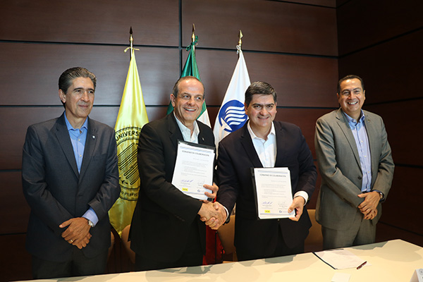David Garza y Antonio Dieck firmaron el convenio de colaboración