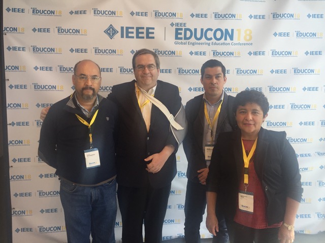 Profesores de la Escuela de Ingeniería y Ciencias en el Congreso de IEEE Global EDUCON