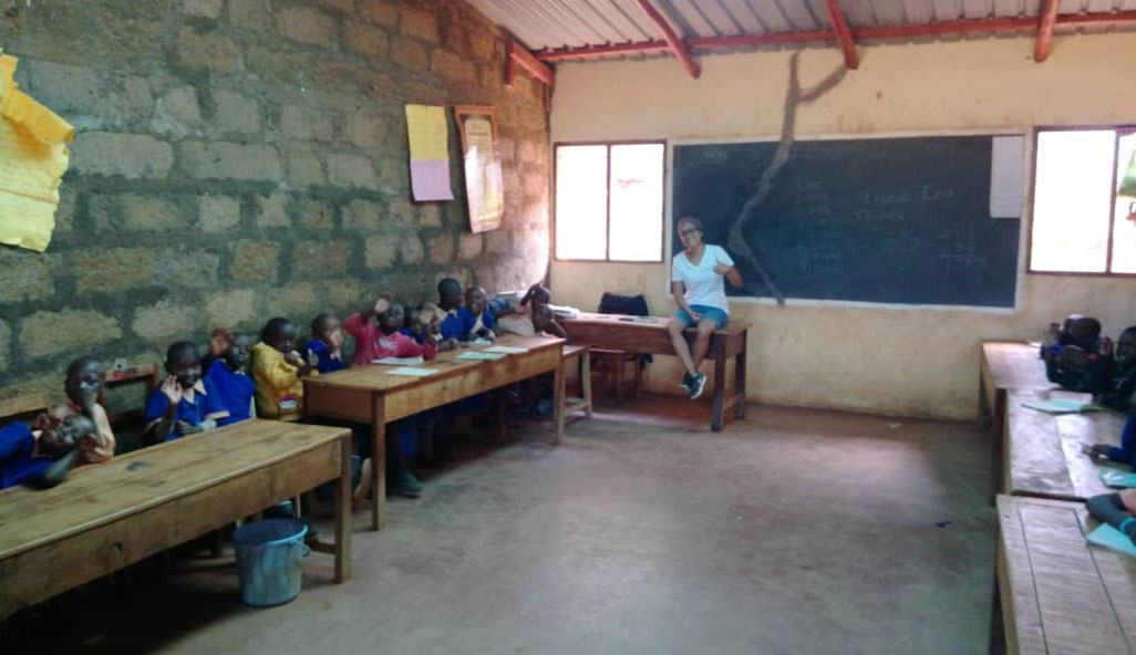 La experiencia en un salón de clases en Kenia.