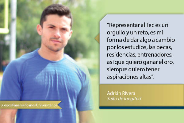 Adrián Rivera, deportista del campus Monterrey