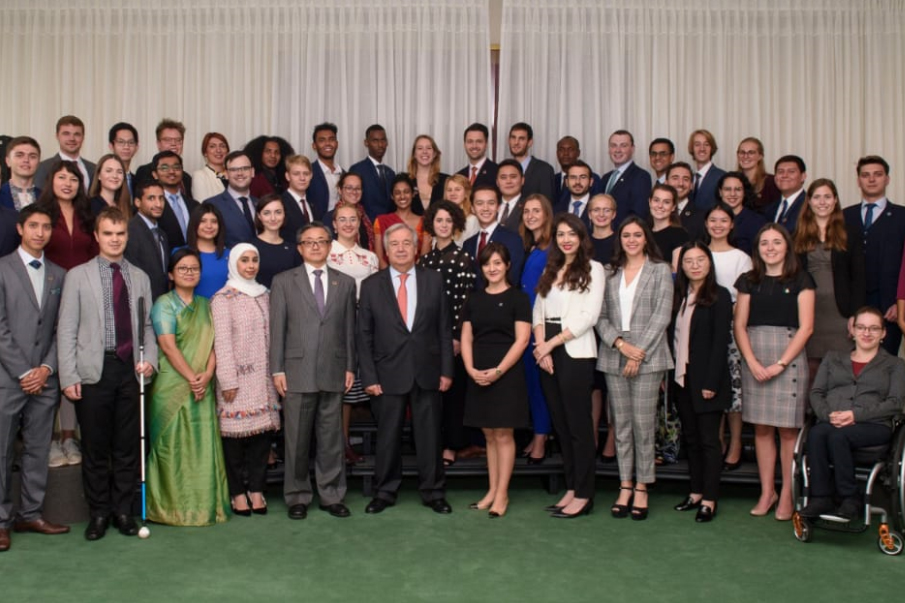 Alumnas del Tec, como delegadas juveniles, convivieron con el Secretario General de la ONU