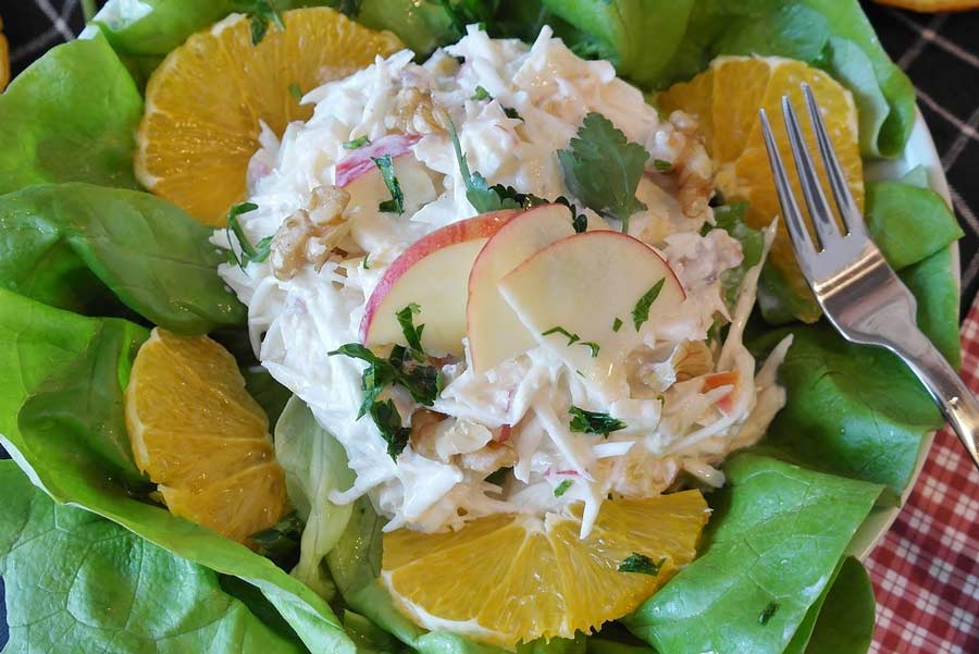 Ensalada de manzana.