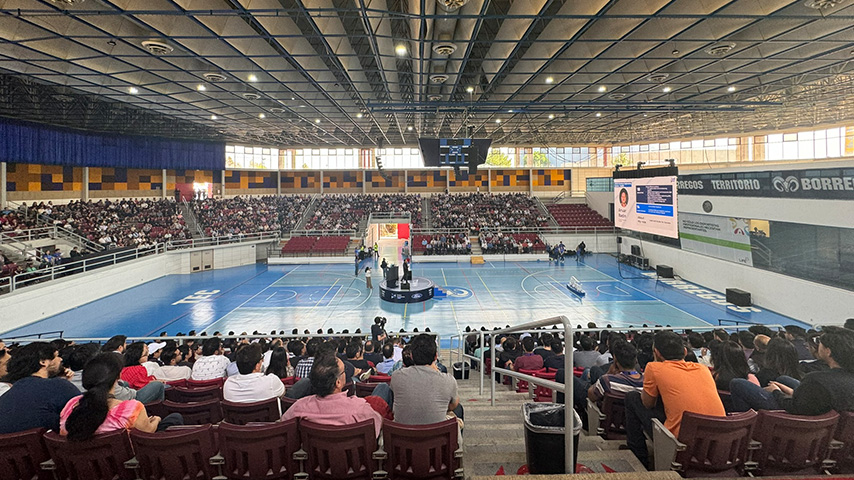 Vista lateral Arena Borregos Gradas Venues Estado de México