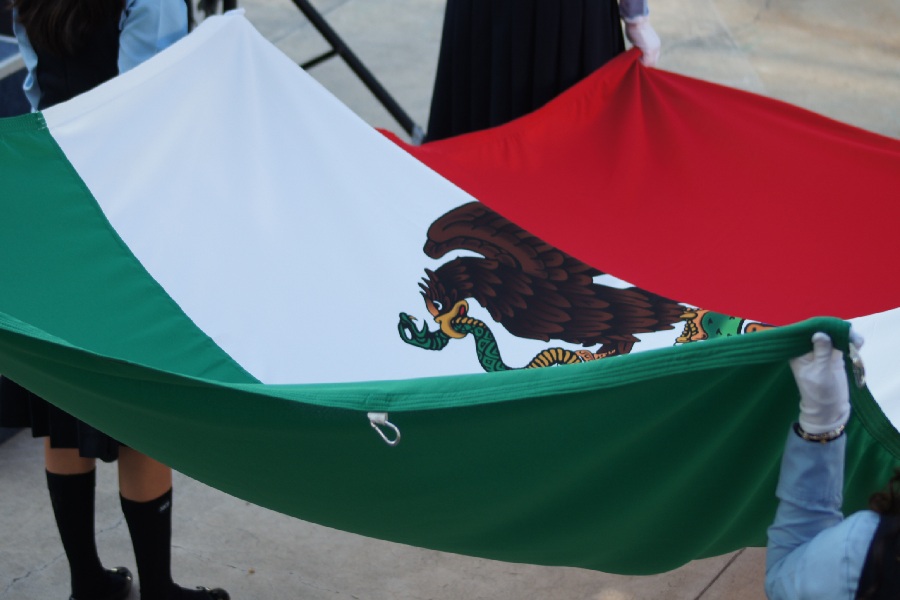 Bandera de México en PrepaTec Irapuato