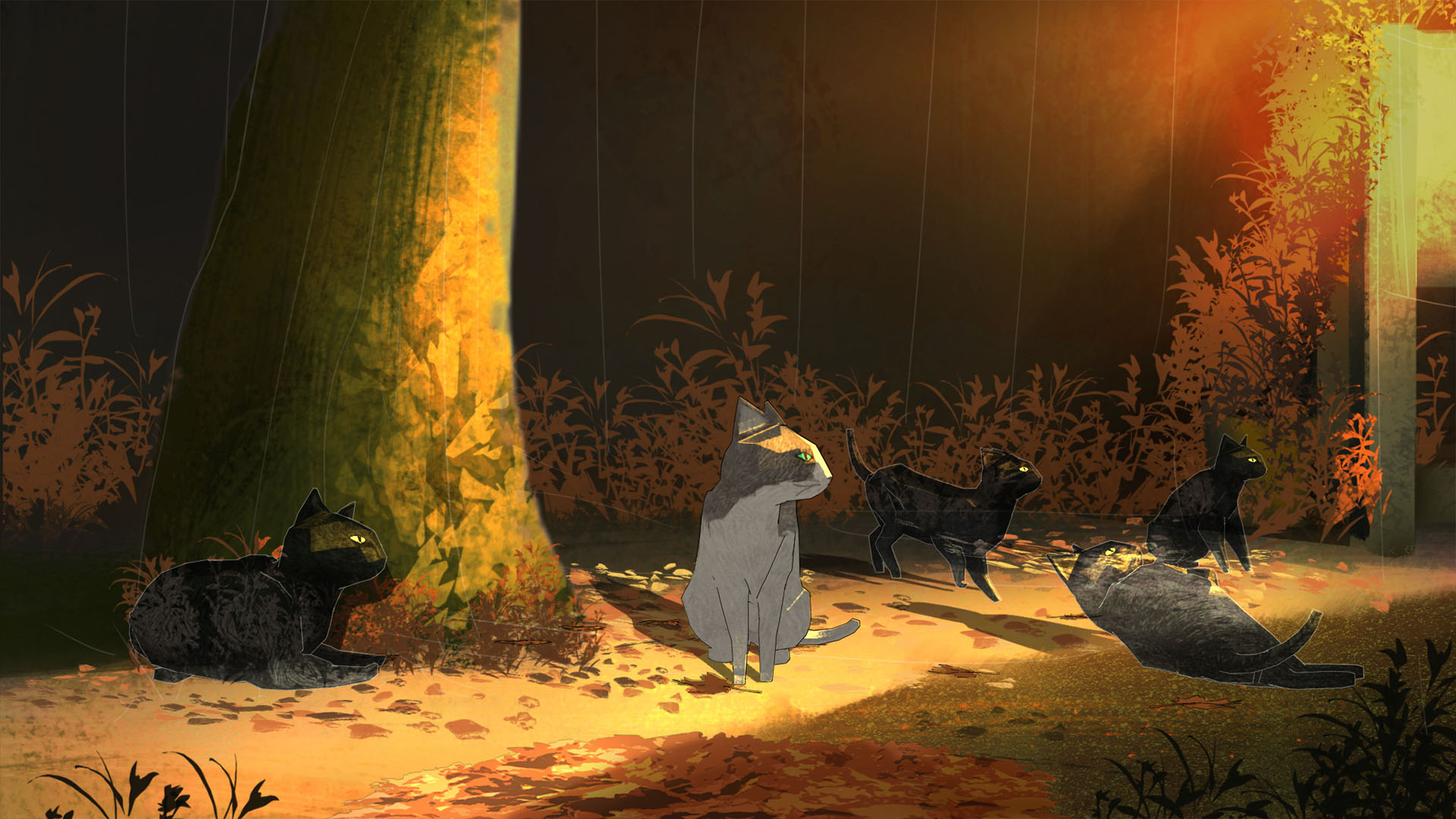 captura del corto animado Los Gatos
