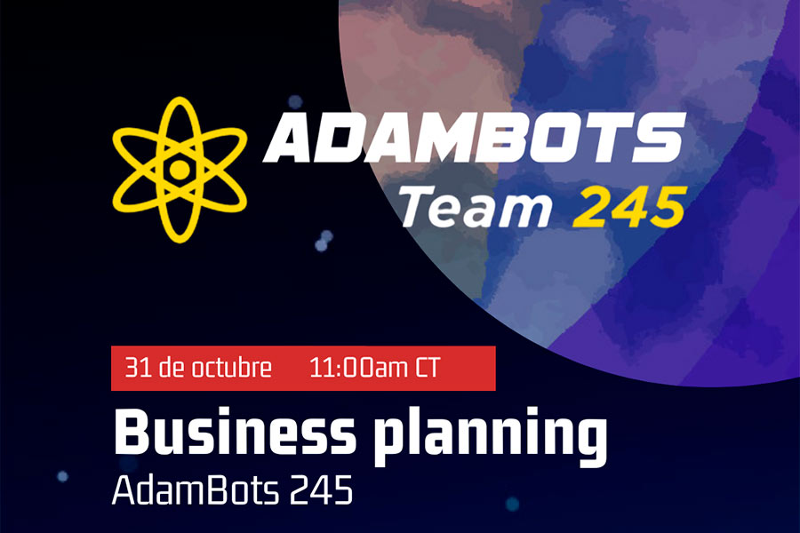 Otro equipo de Estados Unidos, Adambots. Tendrán una conferencia sobre el business planning