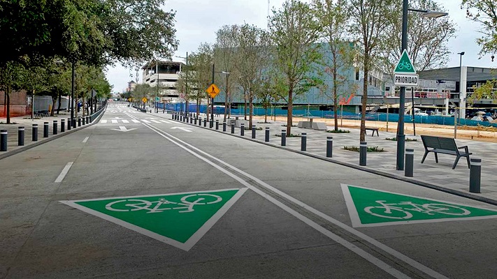 La implementación de Junco de la Vega como calle completa fue uno de los logros del 2020 en el campus Monterrey.  