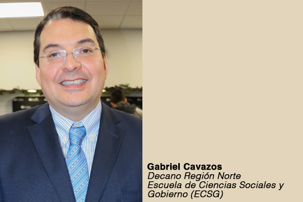 Gabriel Cavazos, Decano Región Norte de la Escuela de Ciencias Sociales y Gobierno