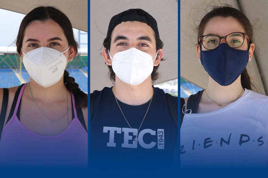 Nicole Arrachi, Luis Alberto Camero, Jimena Arrachi, alumnos del campus Monterrey comparten su opinión sobre jornada de vacunación 