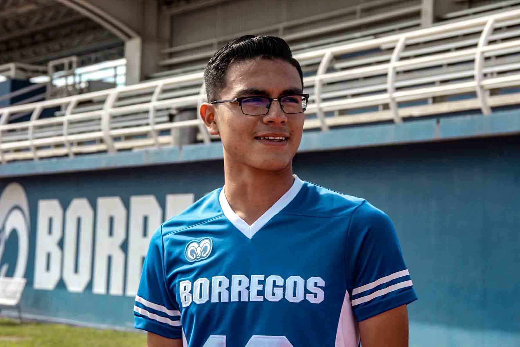 Patricio Ortega, estudiante de segundo semestre de carrera