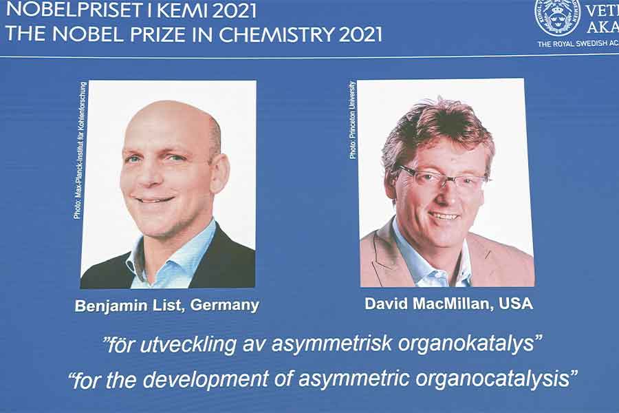 Ganadores del Premio Nobel de Química 2021