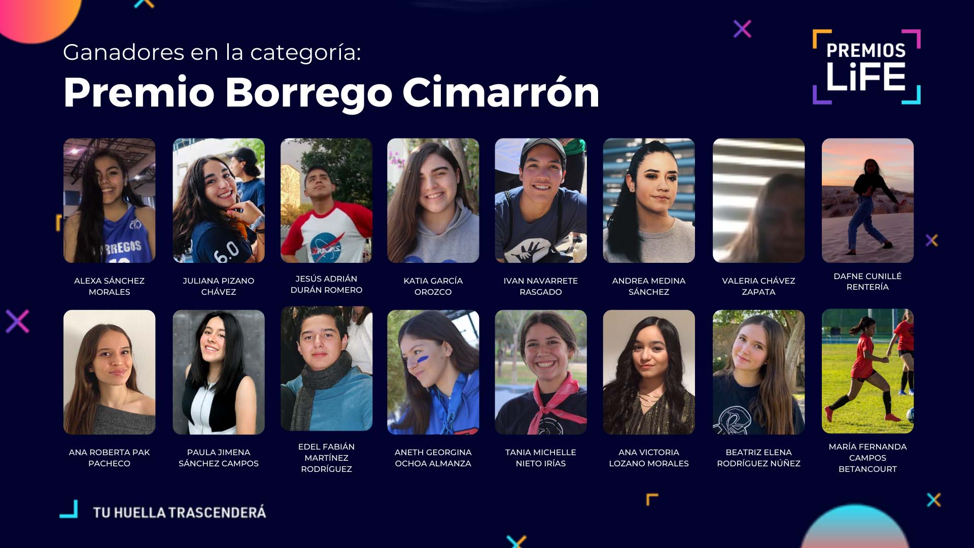 Ganadores del Premio Borrego Cimarrón