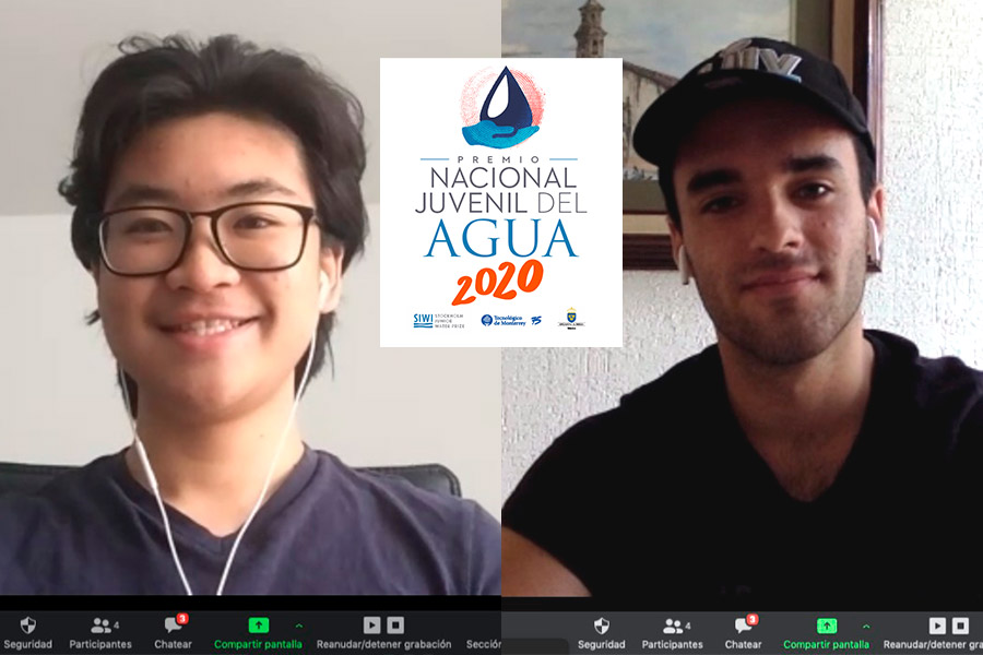 Yuu Akachi y Manuel González, los estudiantes de PrepaTec creadores de VidAqua