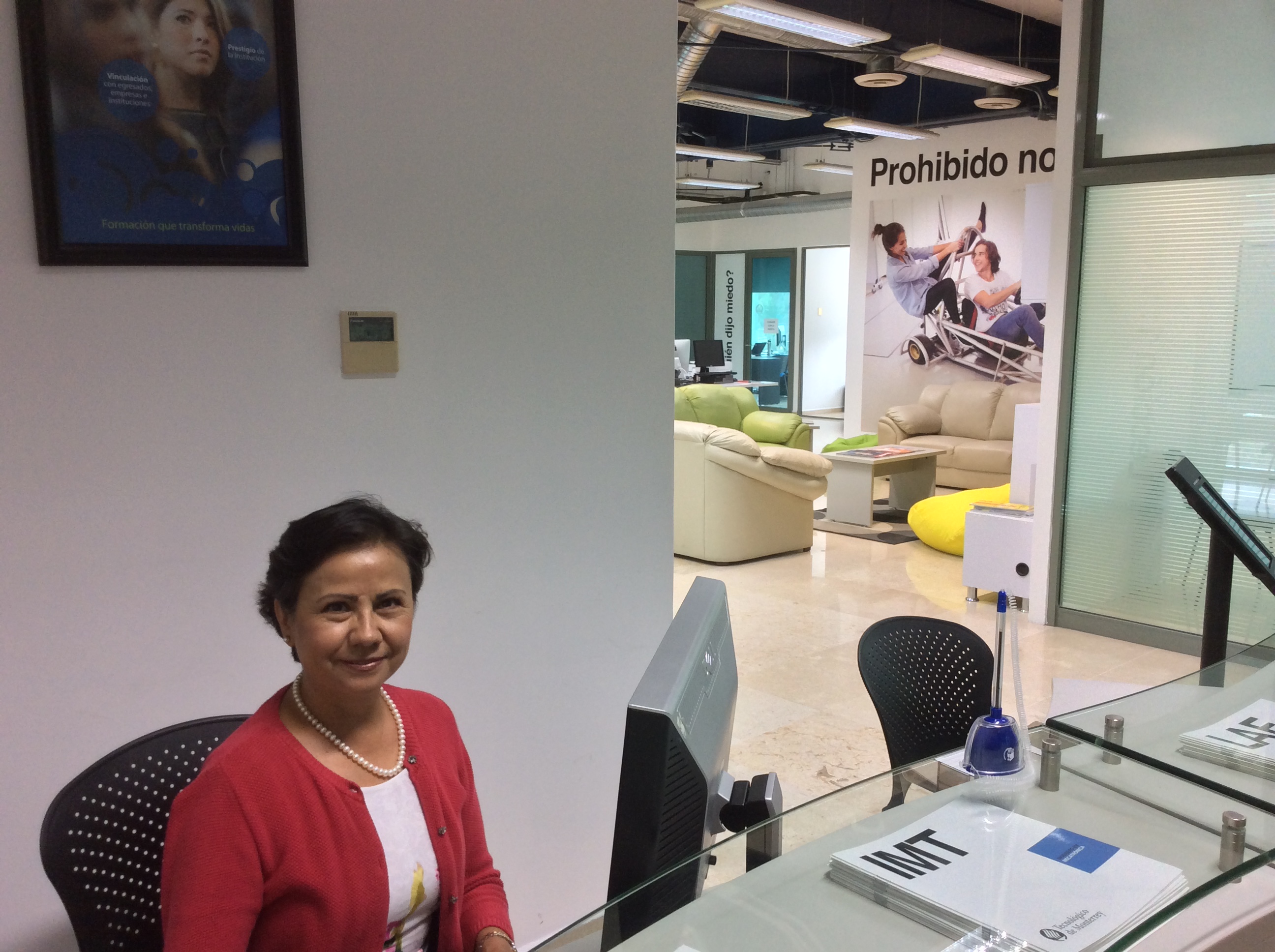 Adriana, en su zona de trabajo.