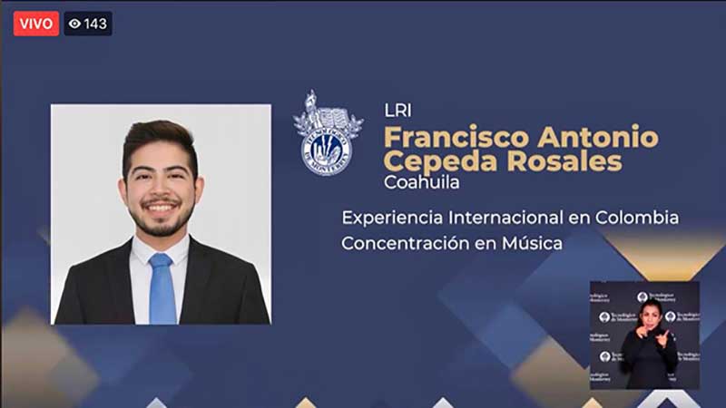 Francisco conforma la generación diciembre 2020 de Licenciado en Relaciones Internacionales.