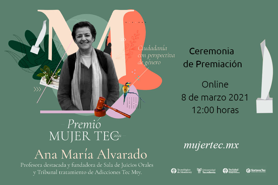 Invitación Premio Mujer Tec Dra. Ana María Alvarado Larios