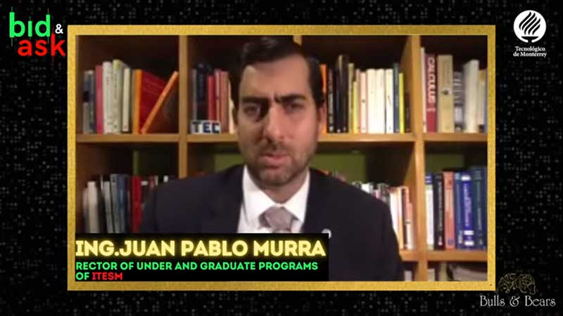 Juan Pablo Murra, Rector de Profesional y Posgrado  bid and ask