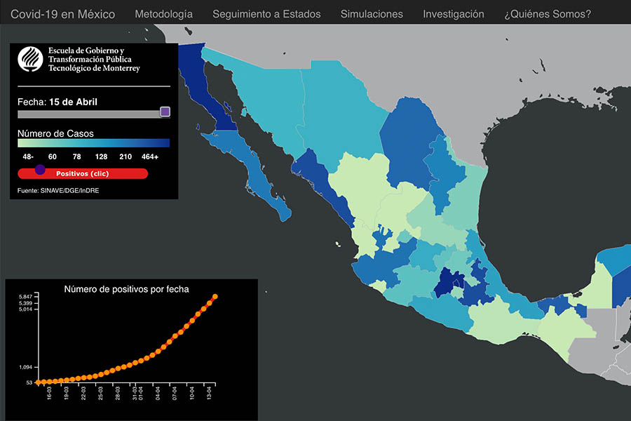 Conoce el mapa en línea para rastrear casos de COVID-19 en México