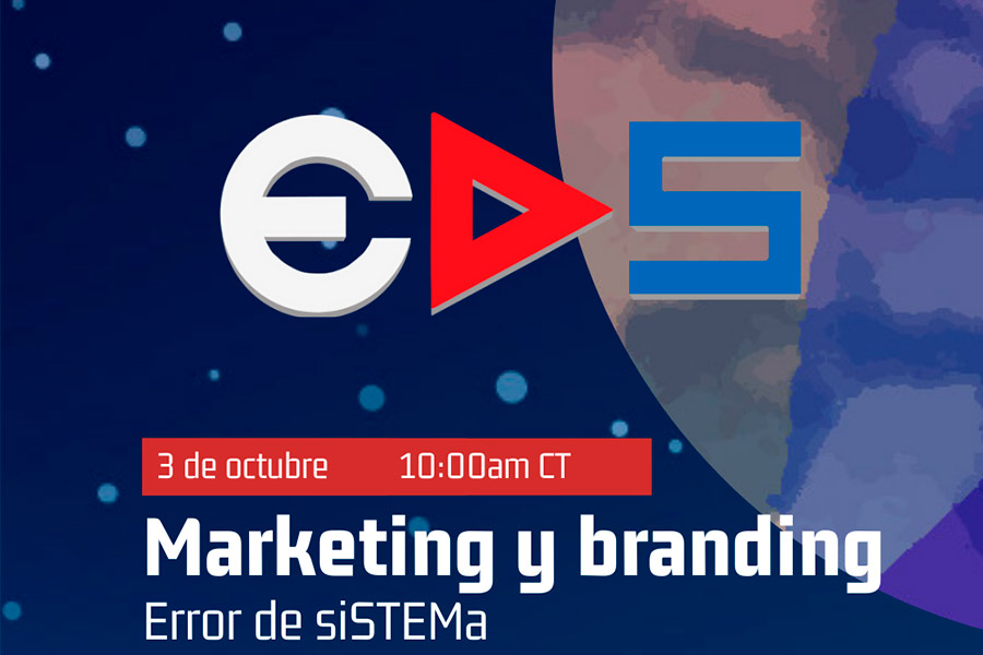 ​  Error de sistema, impartirá esta plática sobre el marketing y branding a través de zoom.   ​