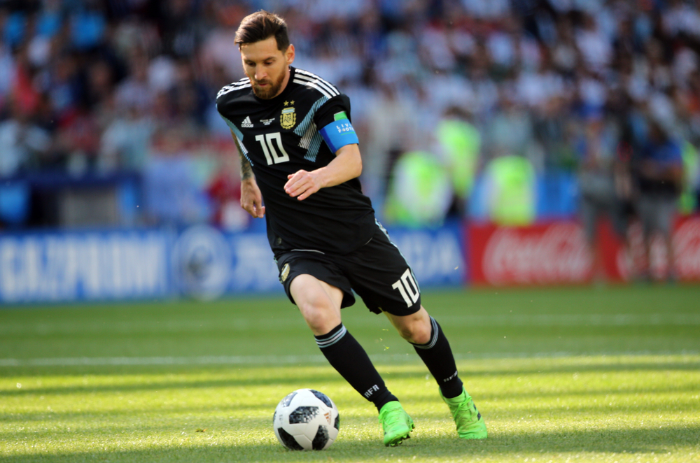 Leonel Messi con Argentina