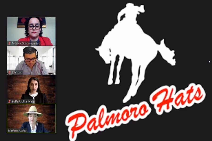 Presentación del equipo que representaba a la empresa Palmoro Hats 