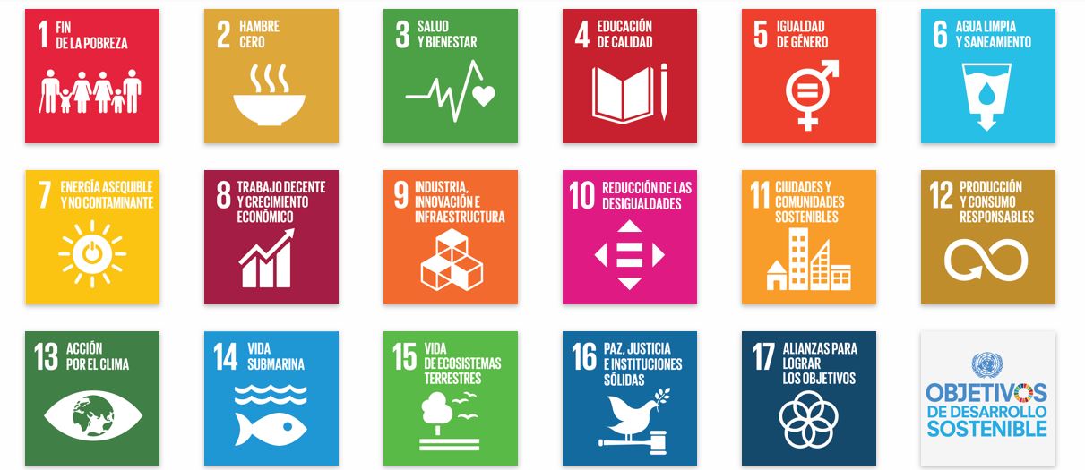 Objetivos de desarrollo sustentable de la ONU.
