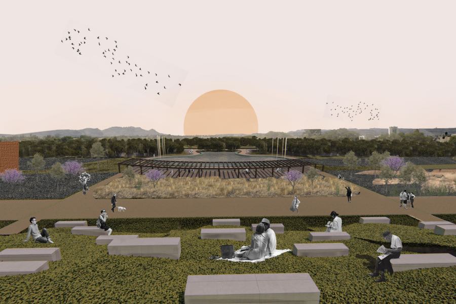 Parque diseñado para concurso de arquitectura por Alejandro Cárdenas y su equipo