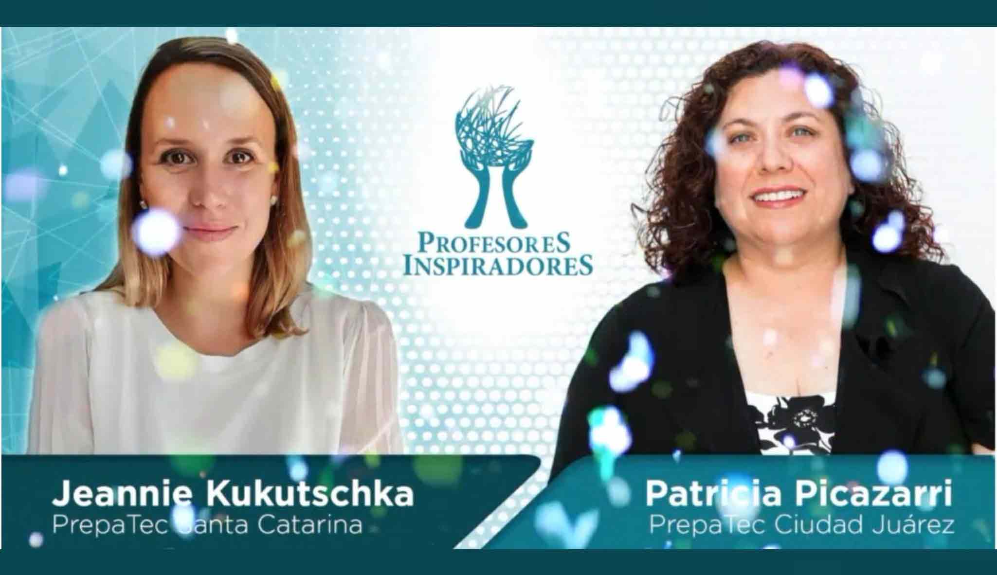 Patricia Picazarri y Jeannie Kukutschka ganan el premio a nivel nacional.