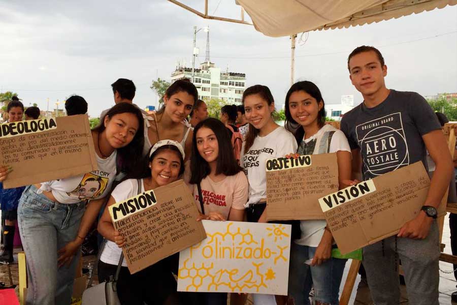 Grupo Polinizadores en cierre de campaña de Scouts México