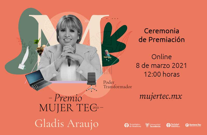 Invitación Premio Mujer Tec Gladis Araujo