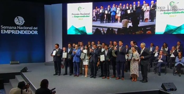 Los ganadores del Premio Nacional de Emprendedores 2018.