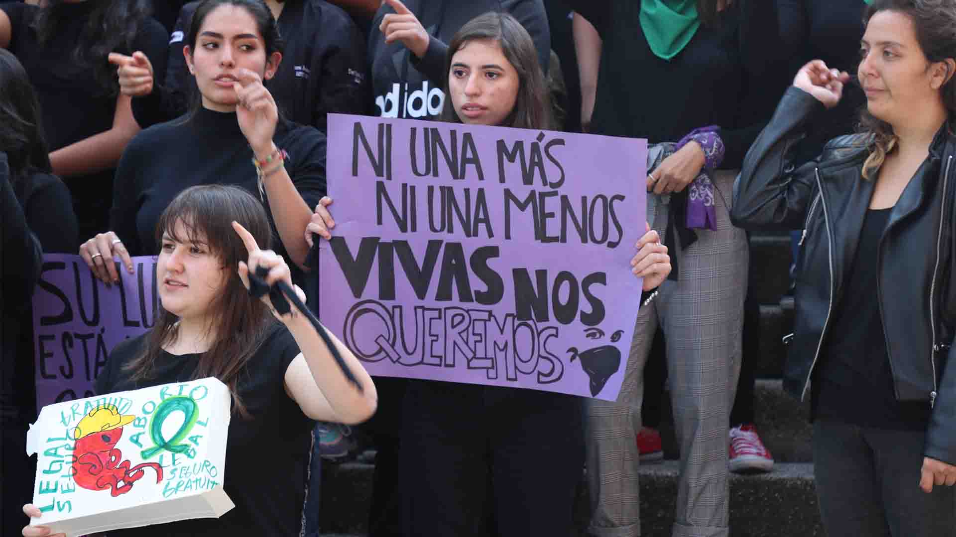 Protesta contra la violencia de género 