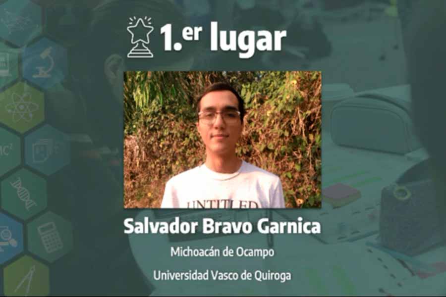 SalvadorBravo,, winner of the computing category, 16th International Science Contest