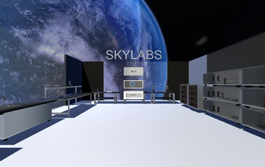 Ejemplo de laboratorio de realidad virtual SKYLAB
