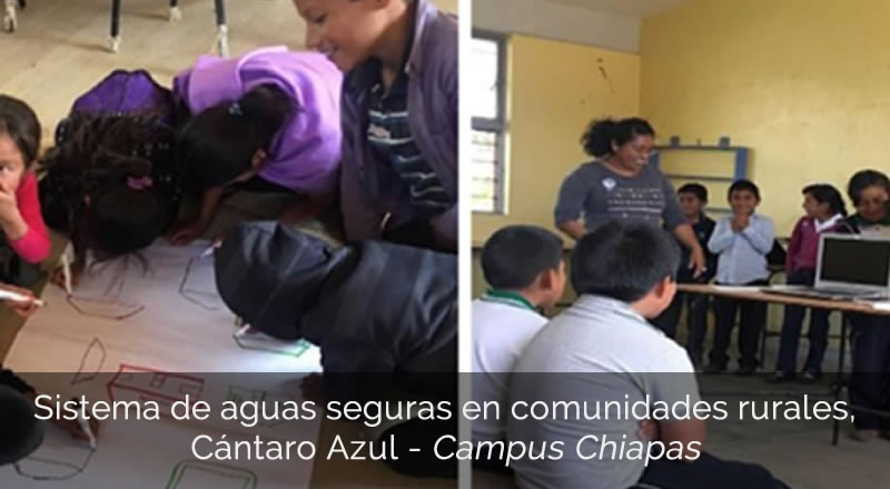 Sistema de agua segura en comunidades rurales, Cántaro Azul
