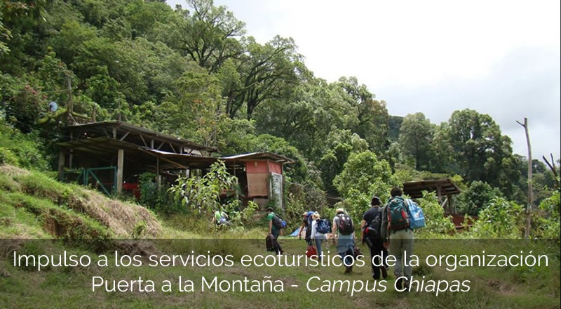 Impulso a los servicios ecoturísticos de la organización Puerta a la Montaña