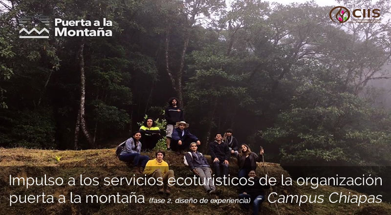 Impulso a los servicios ecoturísticos de la organización puerta a la montaña (fase 2, diseño de experiencia)