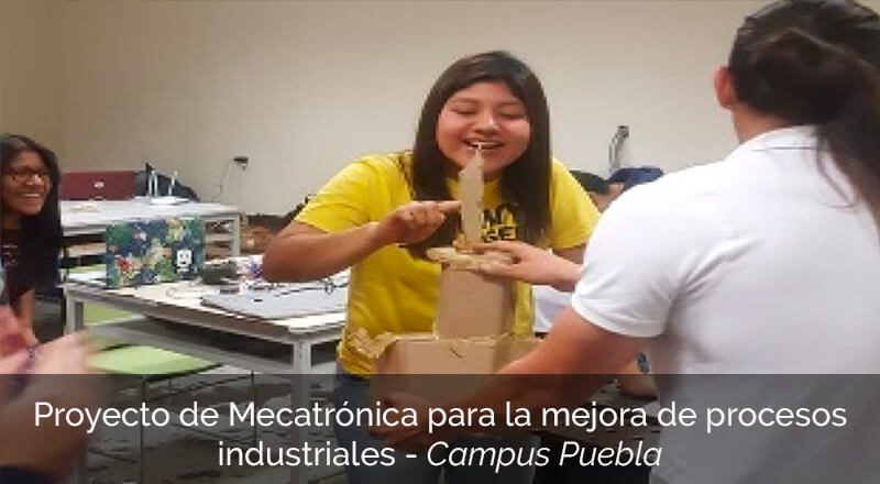 Proyecto de Mecatrónica para la mejora de procesos industriales, Campus Puebla