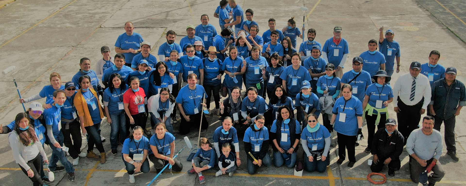 Comunidad Tec del Campus Toluca participando en el Voluntariado Tec 