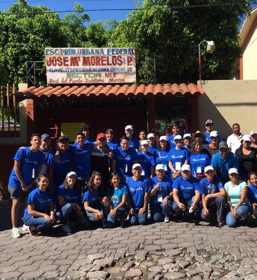 El día del Vountariado Tec se lleva acabo en todas las instituciones y sedes del Tec de Monterrey
