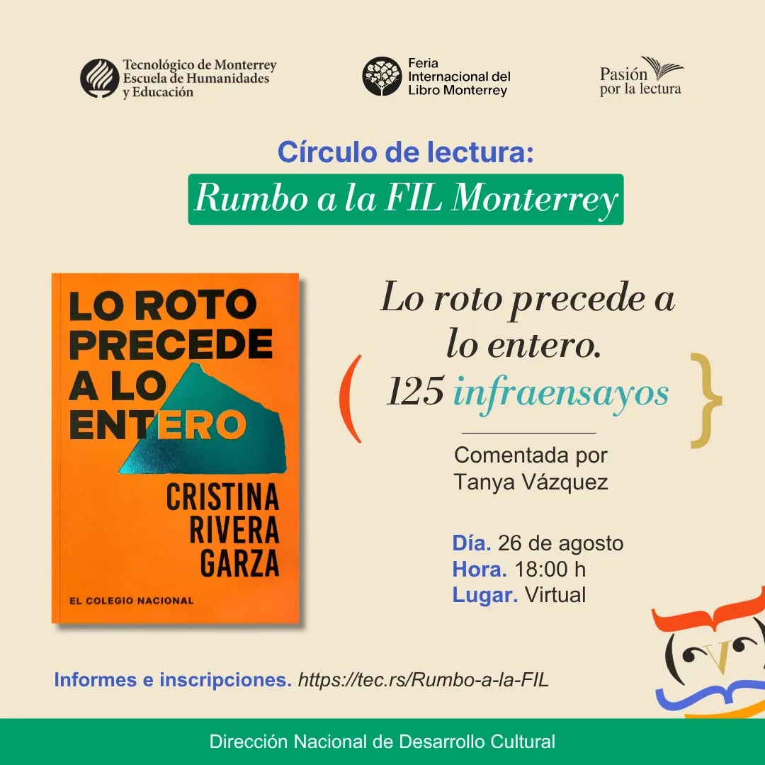 Círculo de lectura: Rumbo a la FIL Monterrey - Sesión de agosto