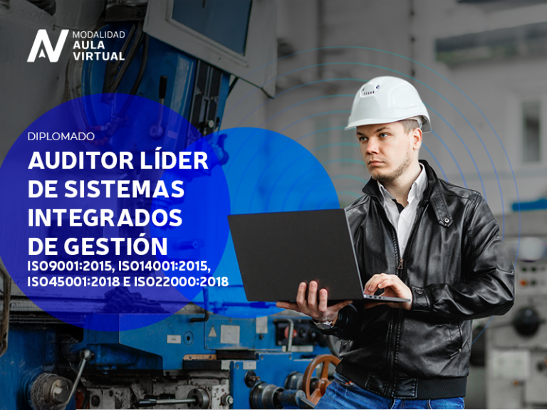 Auditor Líder de Sistemas Integrados de Gestión ISO9001:2015, ISO14001:2015, ISO45001:2018 e ISO22000:2018 (Virtual)